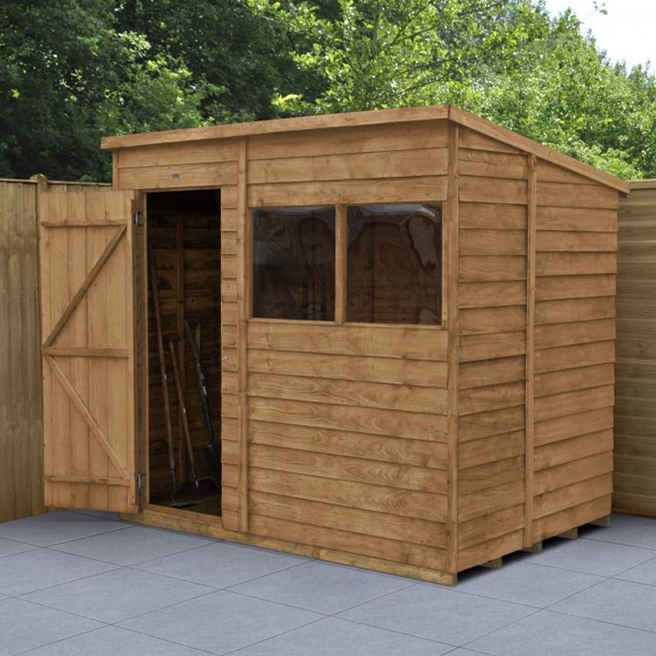 Overlap Dip Treated 7×5 Pent Shed