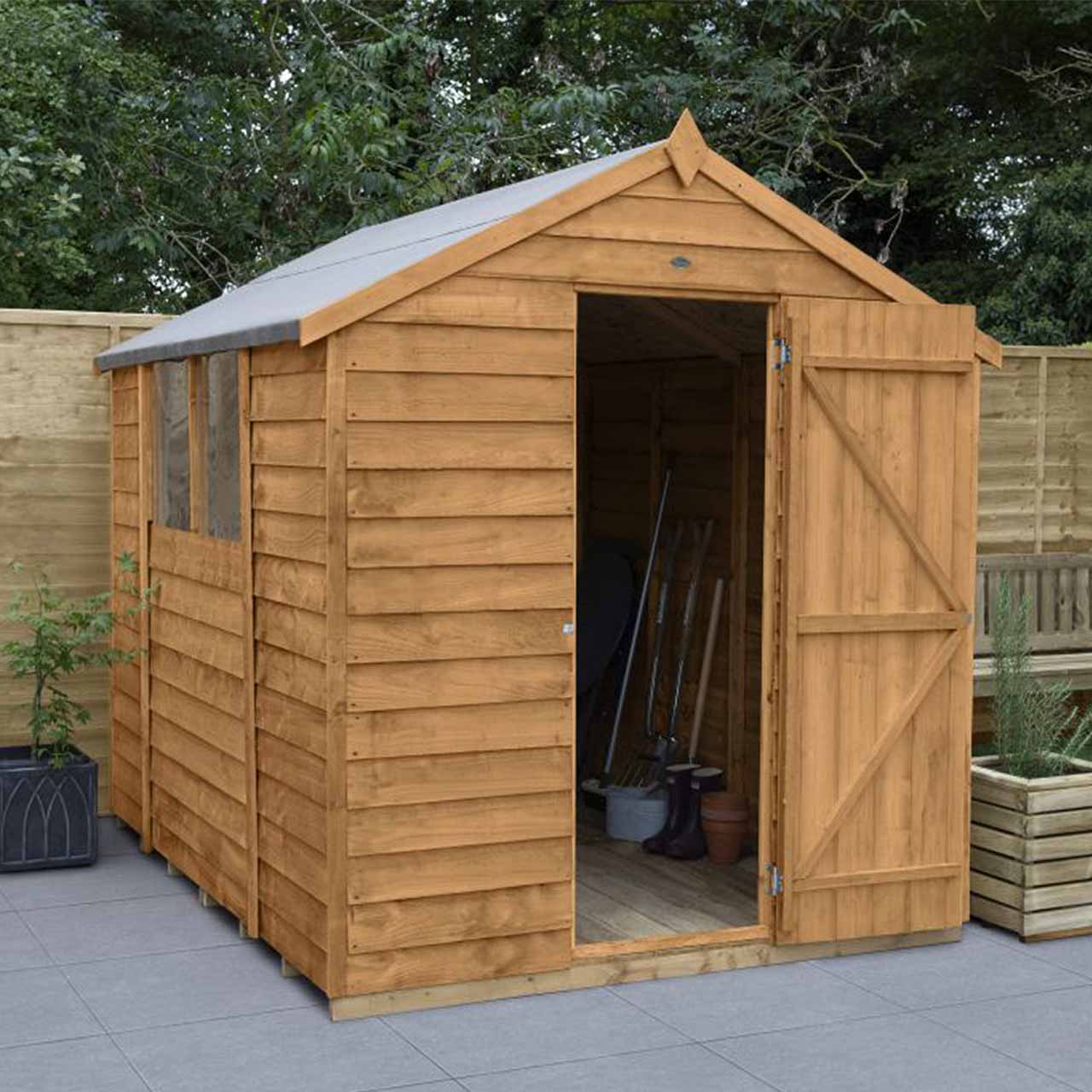 Overlap Dip Treated 8×6 Apex Shed