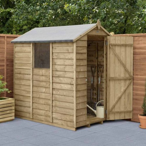 Overlap Pressure Treated 6×4 Apex Shed