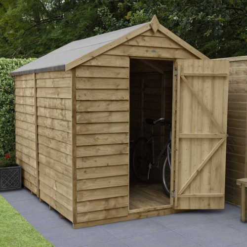 Overlap Pressure Treated 8×6 Apex Shed – No Window