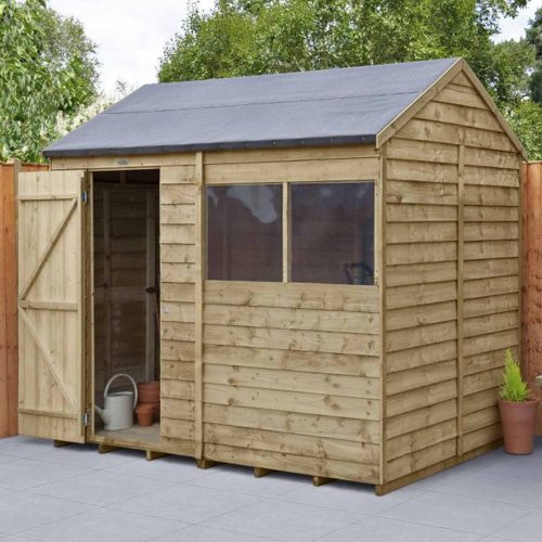 Overlap Pressure Treated 8×6 Reverse Apex Shed