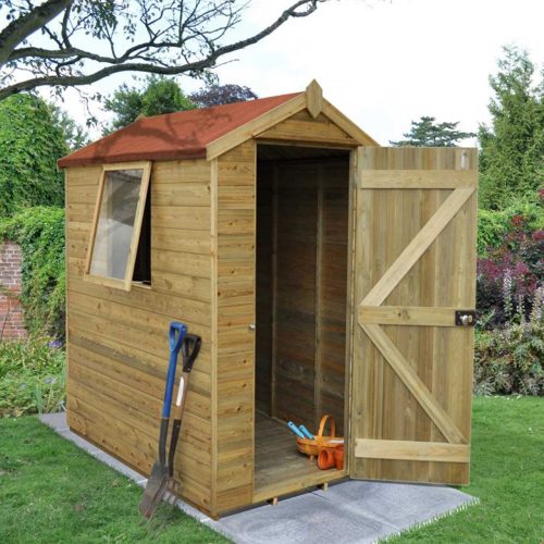 Tongue & Groove Pressure Treated 6×4 Apex Shed