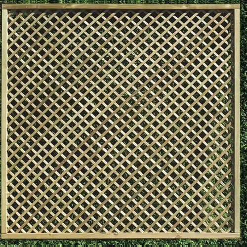 Diamond Lattice Wooden Trellis Panel