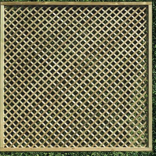 Diamond Lattice Wooden Trellis Panel