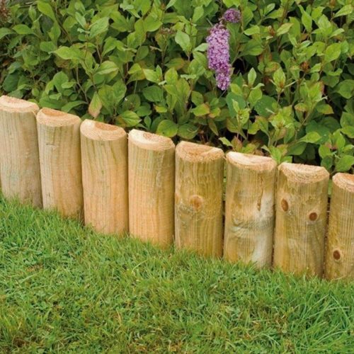 Landscaping Wooden Edging Log Roll