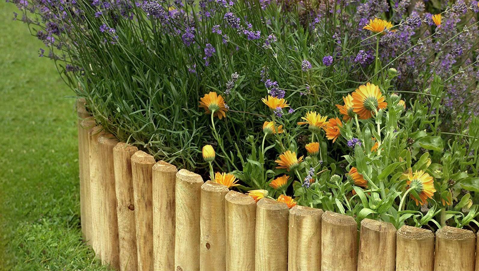 Landscaping Wooden Edging Log Roll Garden Timber Online