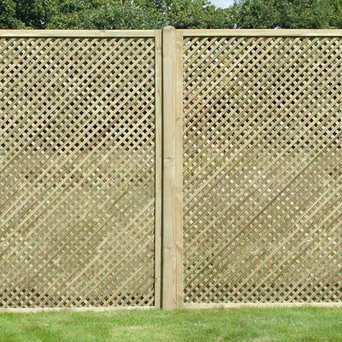 Privacy Lattice Wooden Trellis Panel