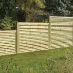 Contemporary Slatted Fence Panel