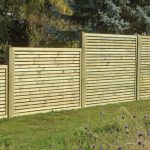 Contemporary Slatted Fence Panel