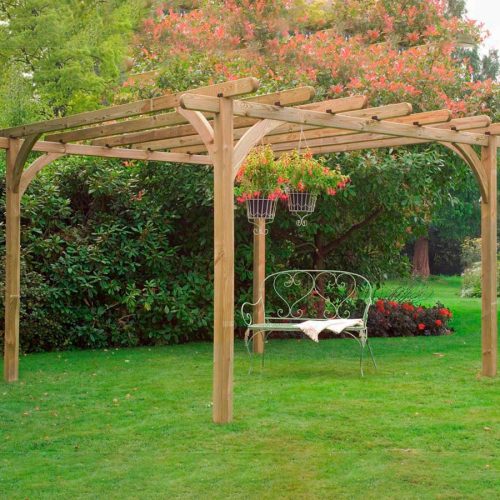 Ultima Pergola Wooden Swinging Sit