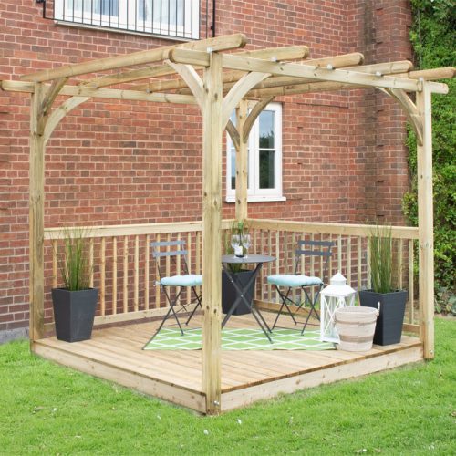 Ultima Pergola and Decking Kit – 2.4 x 2.4m