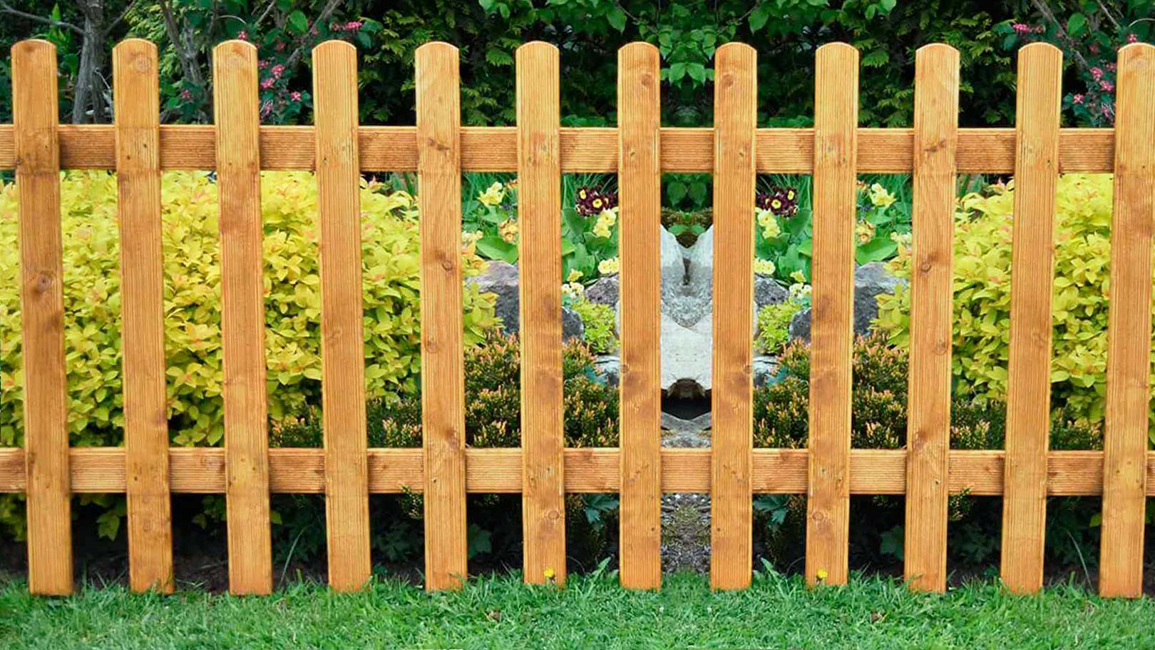Wooden Low-Level Fence Panel