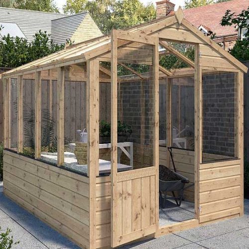 Traditional Wooden Greenhouse
