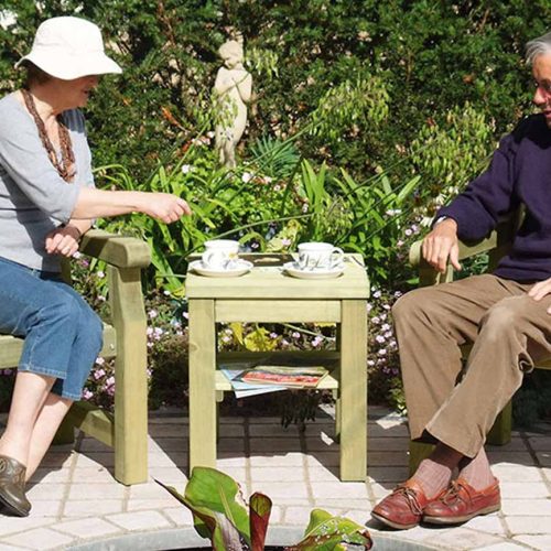 Carver & Conversation Table Set